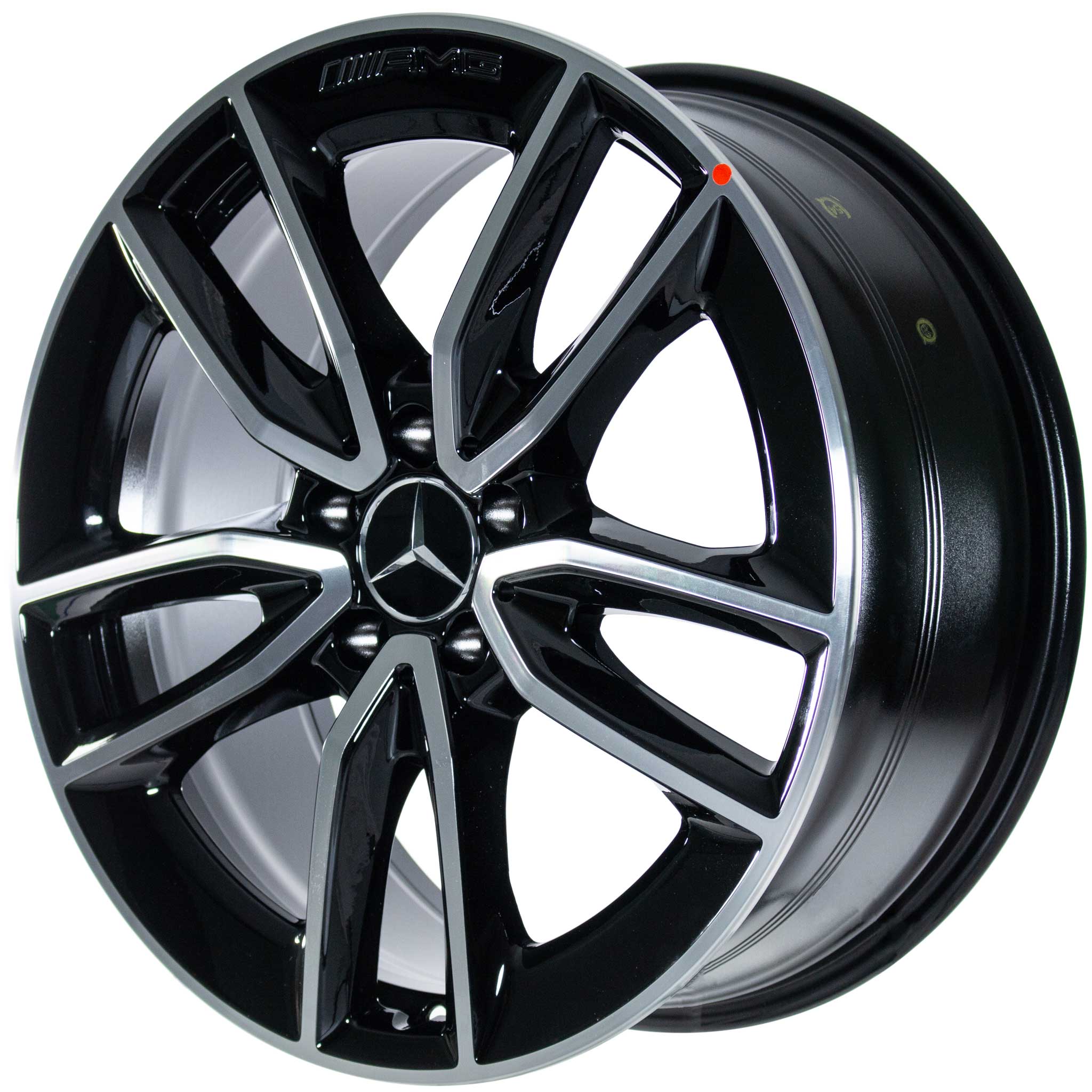 AMG 5 Twin Spoke [118-19] Gloss Black with High Sheen Alloy Wheel Product Image #2