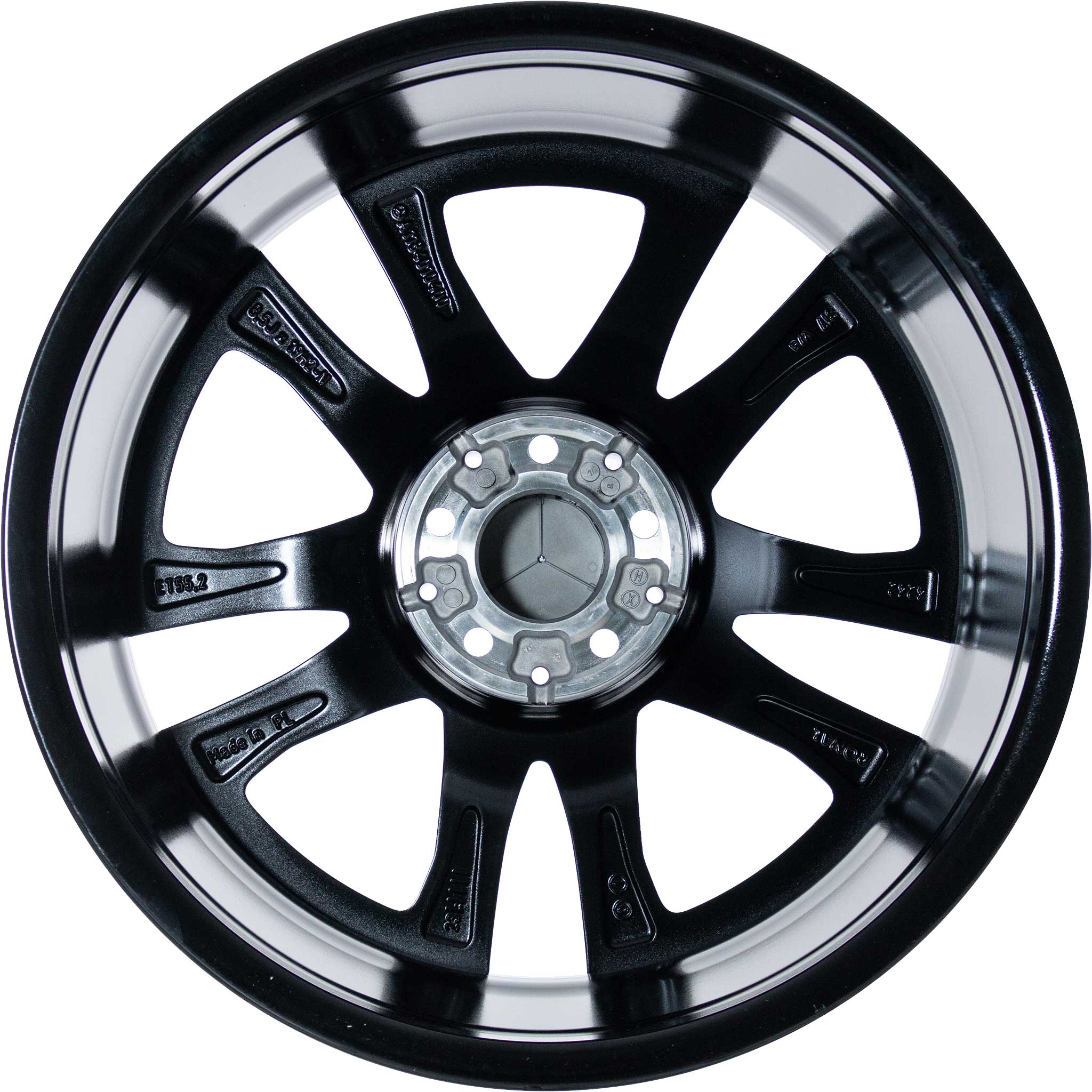AMG 5 Twin Spoke [118-19] Gloss Black with High Sheen Alloy Wheel Product Image #3