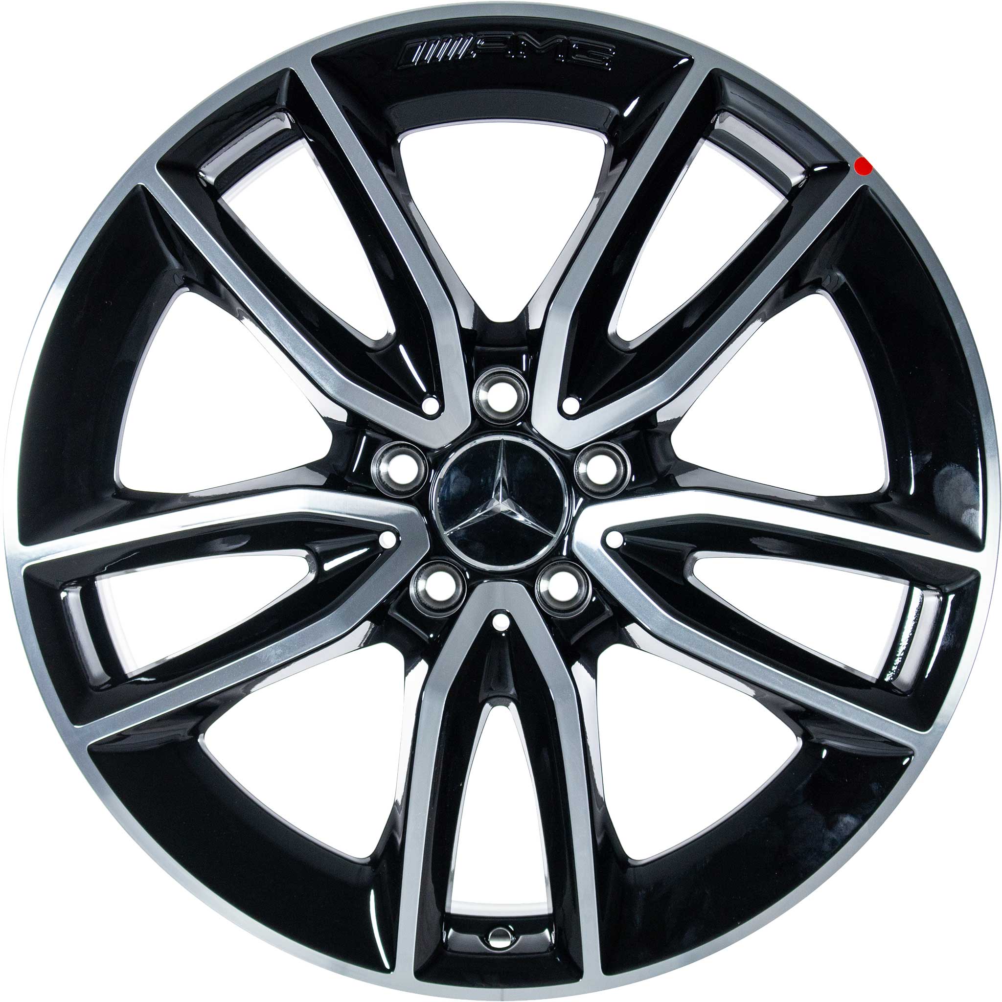 AMG 5 Twin Spoke [118-19] Gloss Black with High Sheen Alloy Wheel Product Image #1