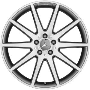 AMG 10 Spoke [156-20] Himalaya Grey with High Sheen Alloy Wheel - Sizes 20in