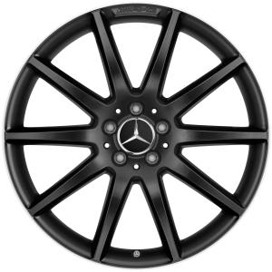 AMG 10 Spoke [156-20] Matt Black with High Sheen Alloy Wheel - Sizes 20in
