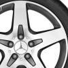 Mercedes 5 Spoke [156-18] Himalaya Grey with High Sheen Wheel Img 2