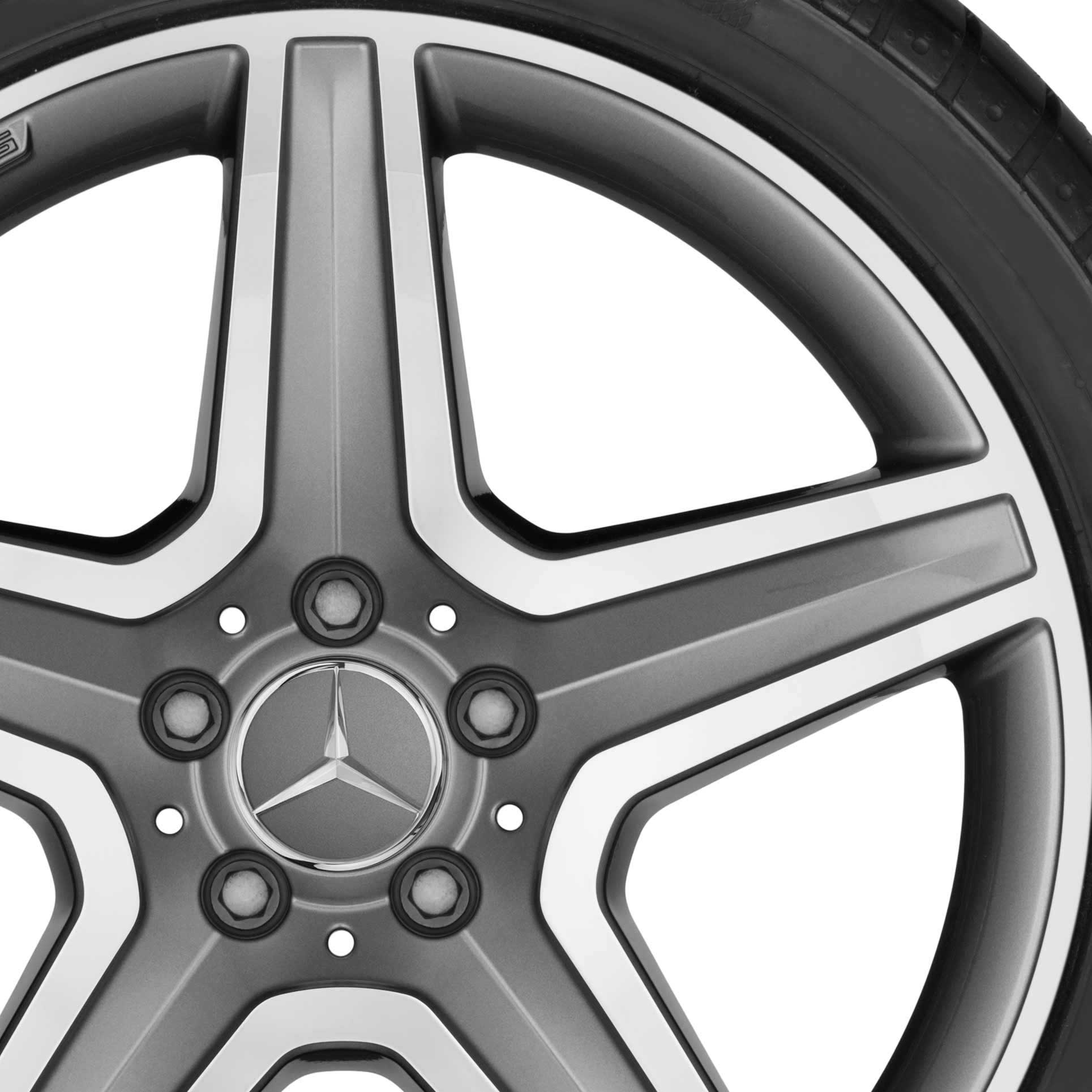 AMG 5 Spoke [156-19] Himalaya Grey with High Sheen Alloy Wheel Product Image #2