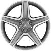 AMG 5 Spoke [156-19] Himalaya Grey with High Sheen Wheel Img 1