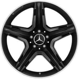 19" AMG 5 Spoke [156-19] Gloss Black with High Sheen Rim Edge alloy wheel