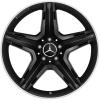 AMG 5 Spoke [156-19] Gloss Black with High Sheen Rim Edge Wheel Img 1