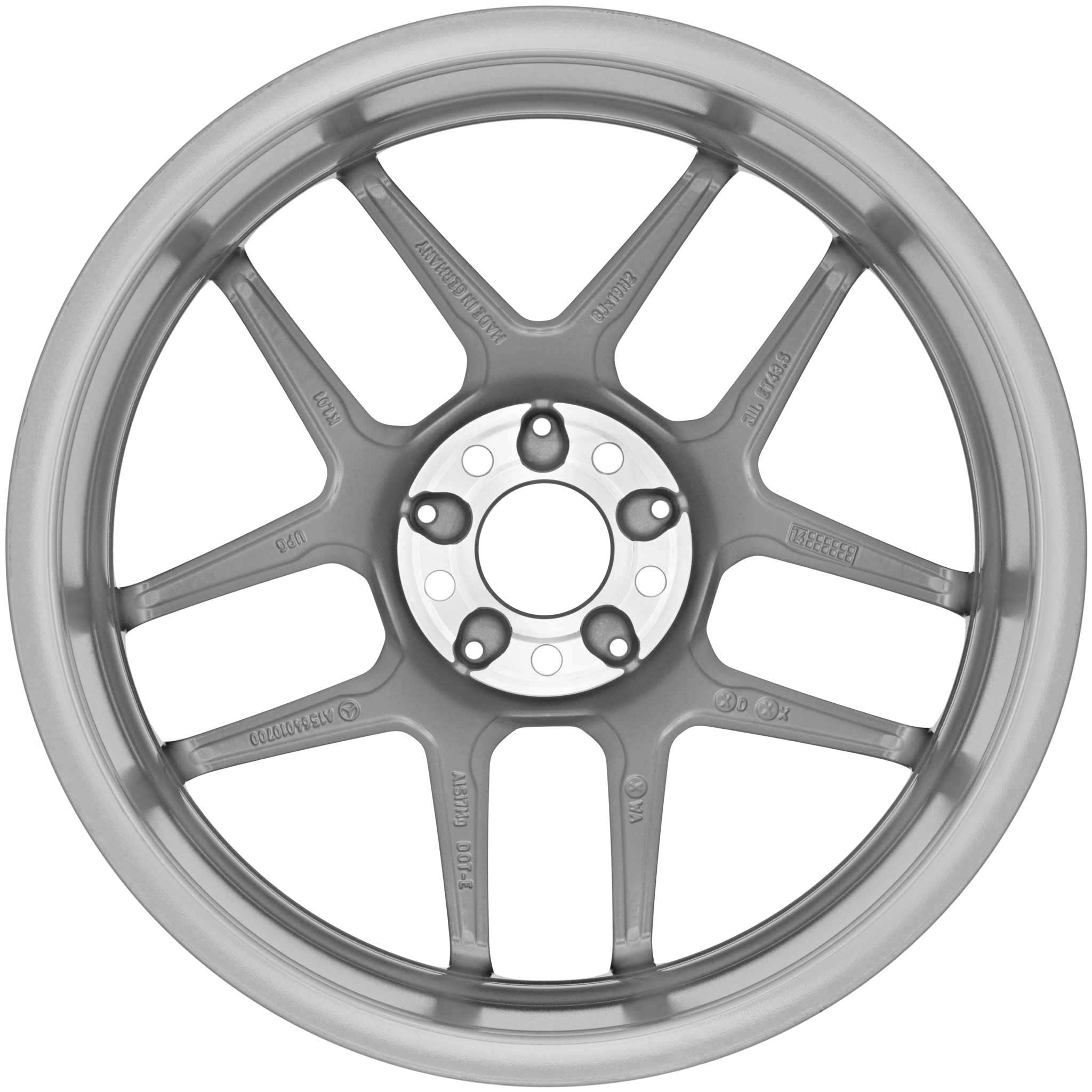 AMG 5 Twin Spoke [156-19] Himalaya Grey with High Sheen Alloy Wheel Product Image #3