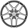 AMG 5 Twin Spoke [156-19] Himalaya Grey with High Sheen Wheel Img 1