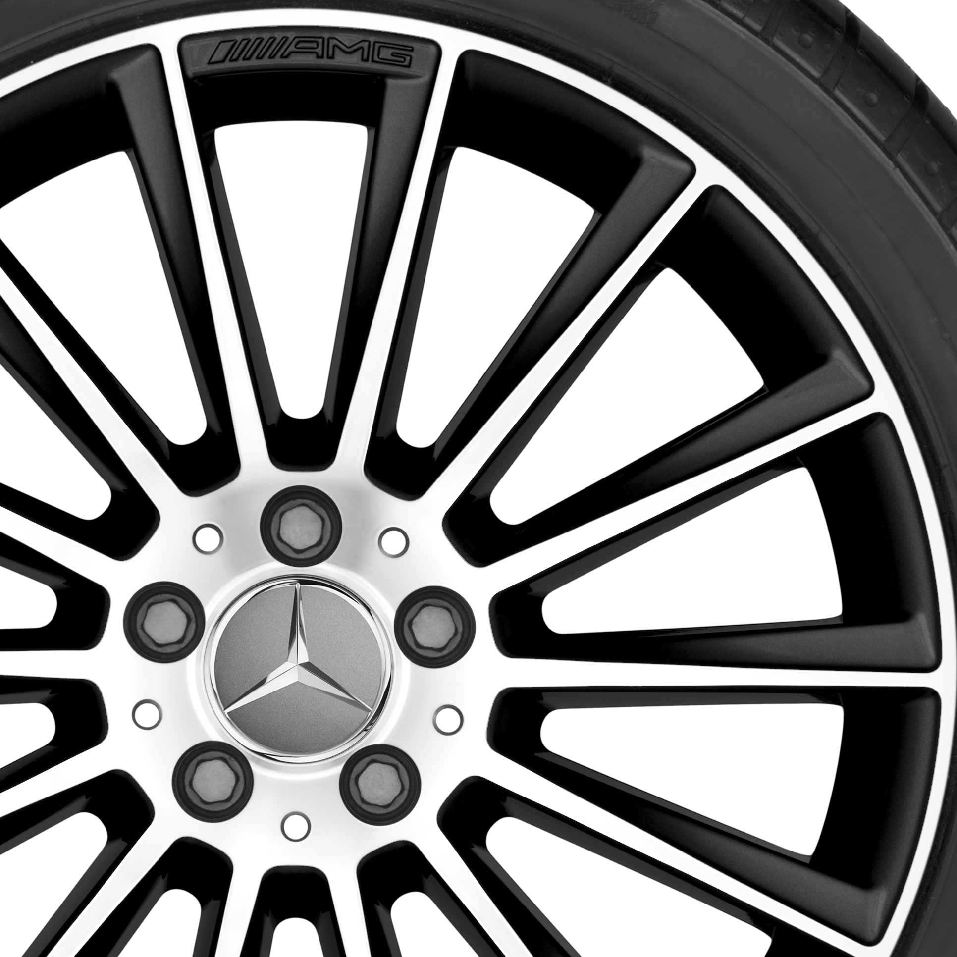 AMG Multispoke [156-19] Gloss Black with High Sheen Alloy Wheel Product Image #2