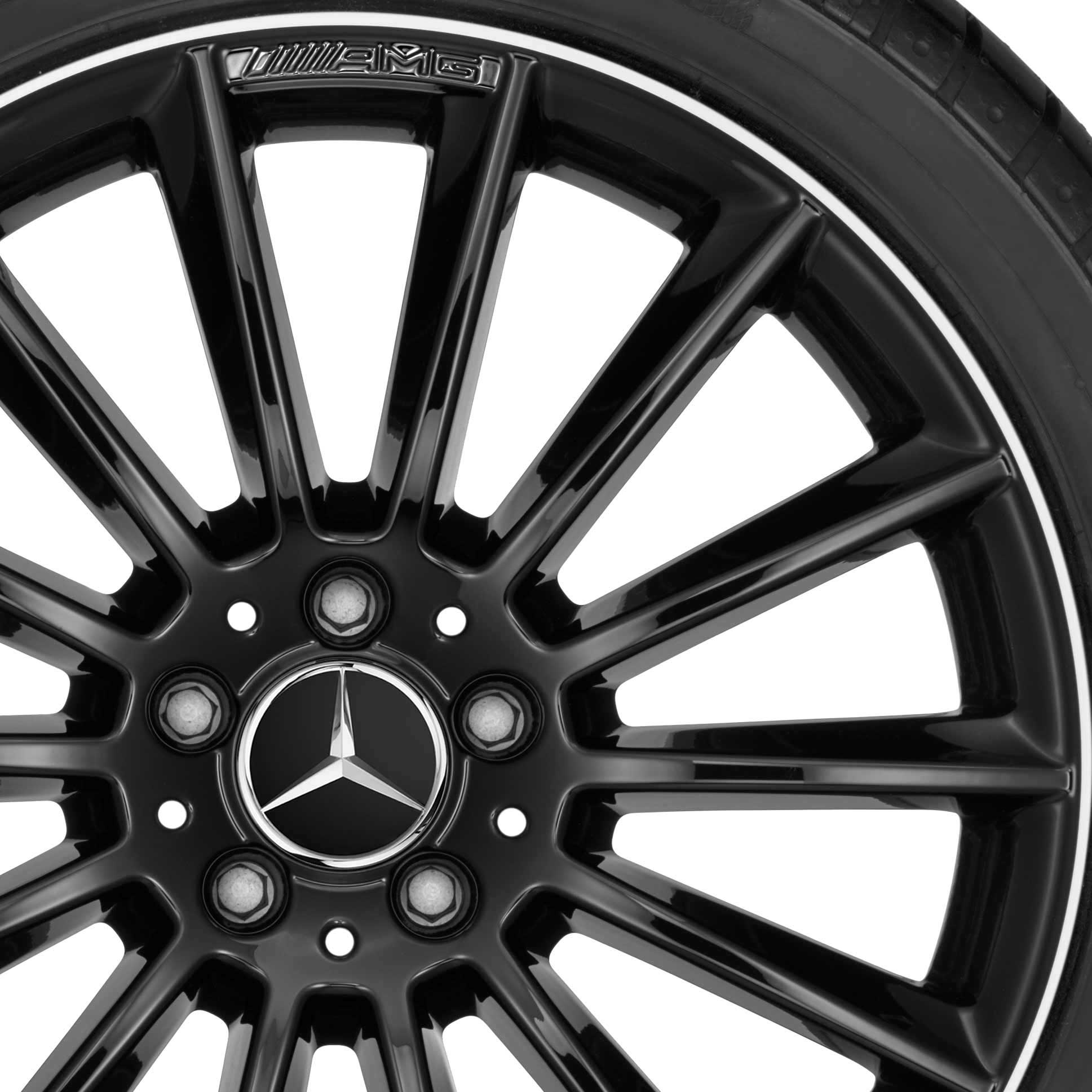 AMG Multispoke [156-19] Gloss Black with High Sheen Rim Edge Alloy Wheel Product Image #2