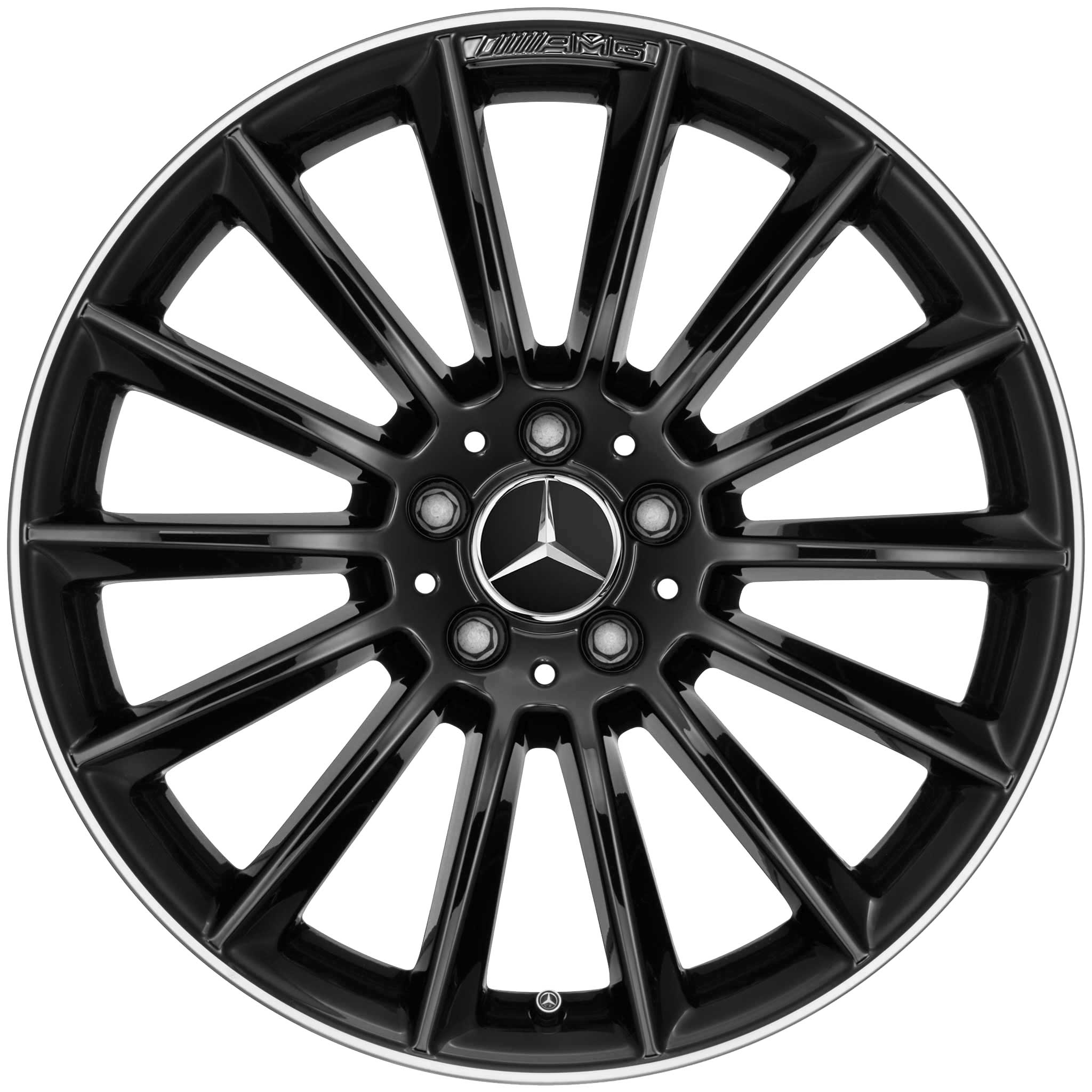 AMG Multispoke [156-19] Gloss Black with High Sheen Rim Edge Alloy Wheel Product Image #1