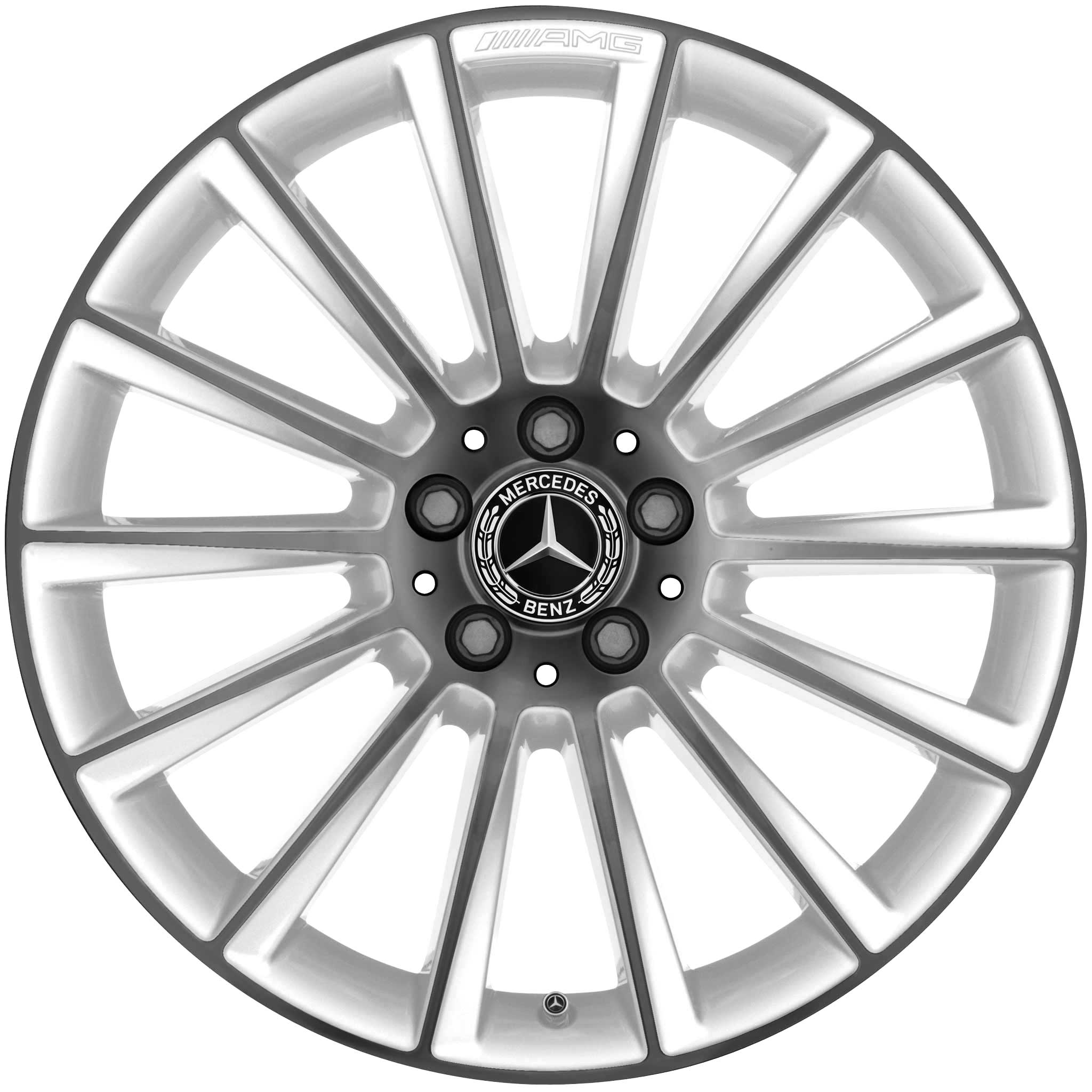 AMG Multispoke [156-19] Snow White with High Sheen Alloy Wheel Product Image #1