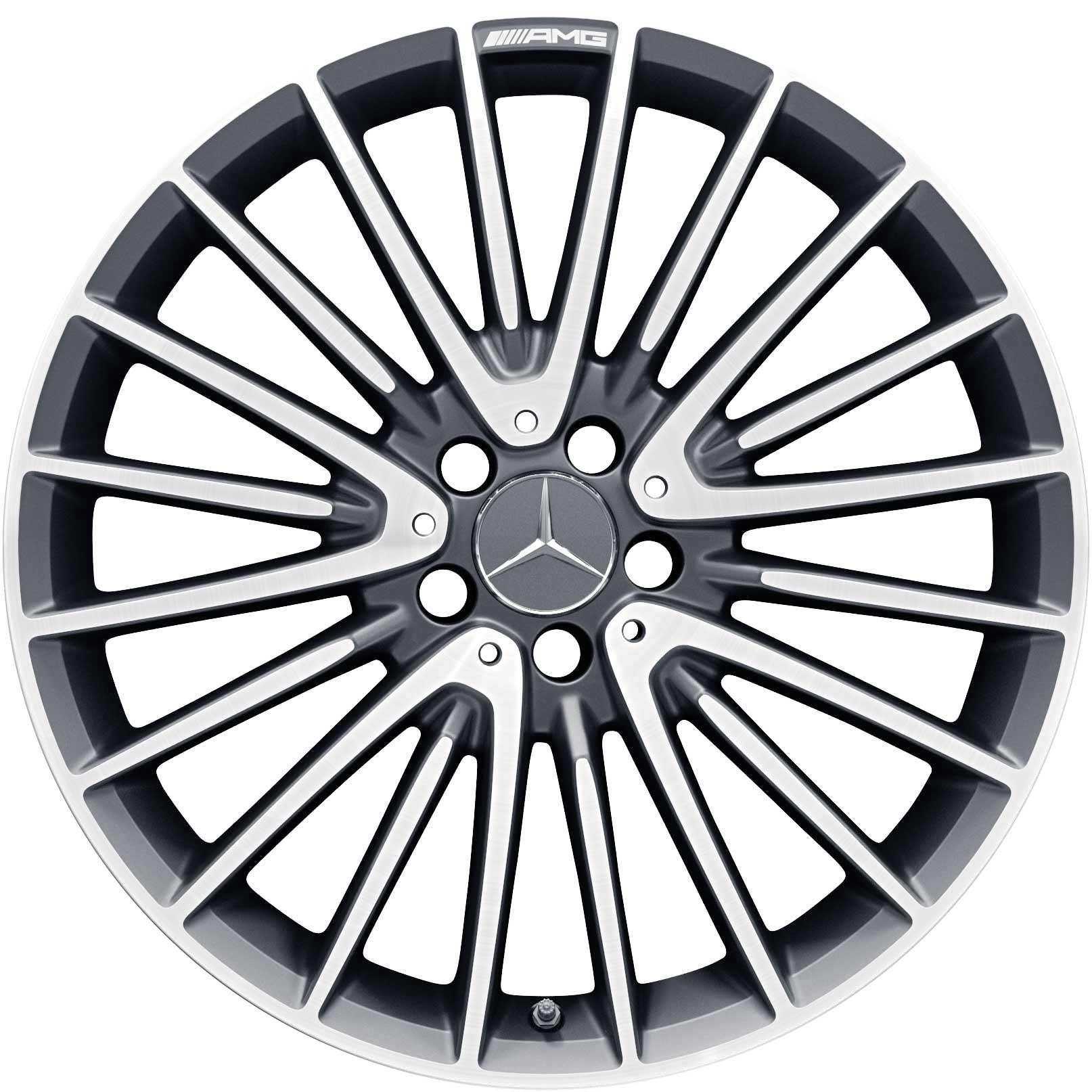 AMG Multispoke [156-20] Himalaya Grey with High Sheen Alloy Wheel Product Image #1