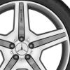 AMG 5 Spoke [166-20] Himalaya Grey with High Sheen Wheel Img 2