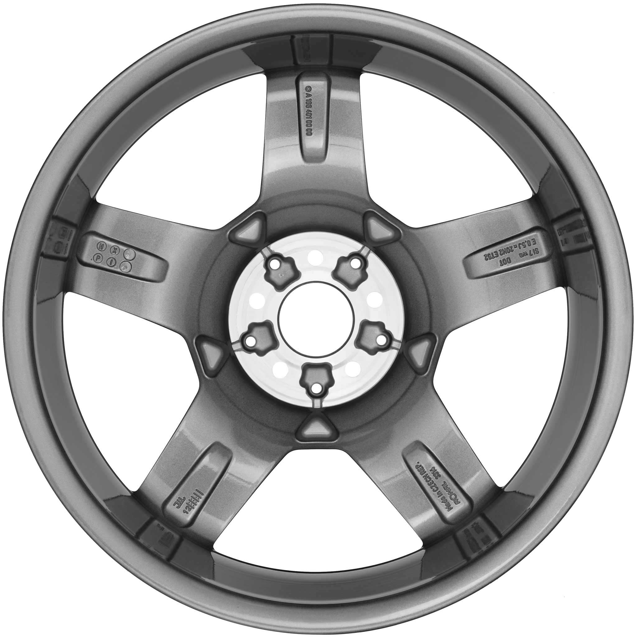 AMG 5 Spoke [166-20] Himalaya Grey with High Sheen Alloy Wheel Product Image #3