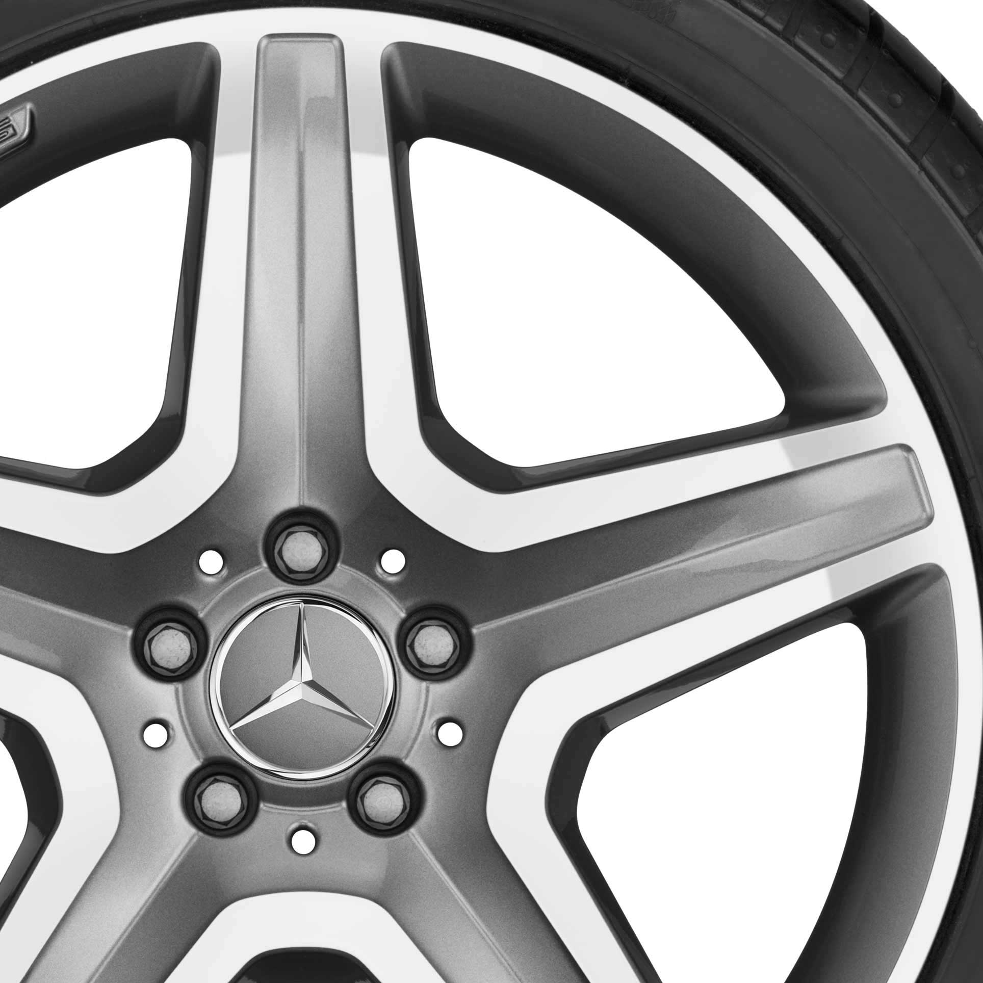 AMG 5 Spoke [166-20] Himalaya Grey with High Sheen Alloy Wheel Product Image #2