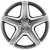 AMG 5 Spoke [166-20] Himalaya Grey with High Sheen Wheel Img 1