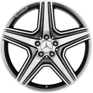 AMG 5 Spoke [166-20] Himalaya Grey with High Sheen Alloy Wheel - Sizes 20in