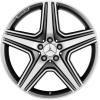 AMG 5 Spoke [166-20] Himalaya Grey with High Sheen Wheel Img 1