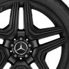 AMG 5 Twin Spoke [166-21] Matt Black with High Sheen Rim Edge Wheel Img 2