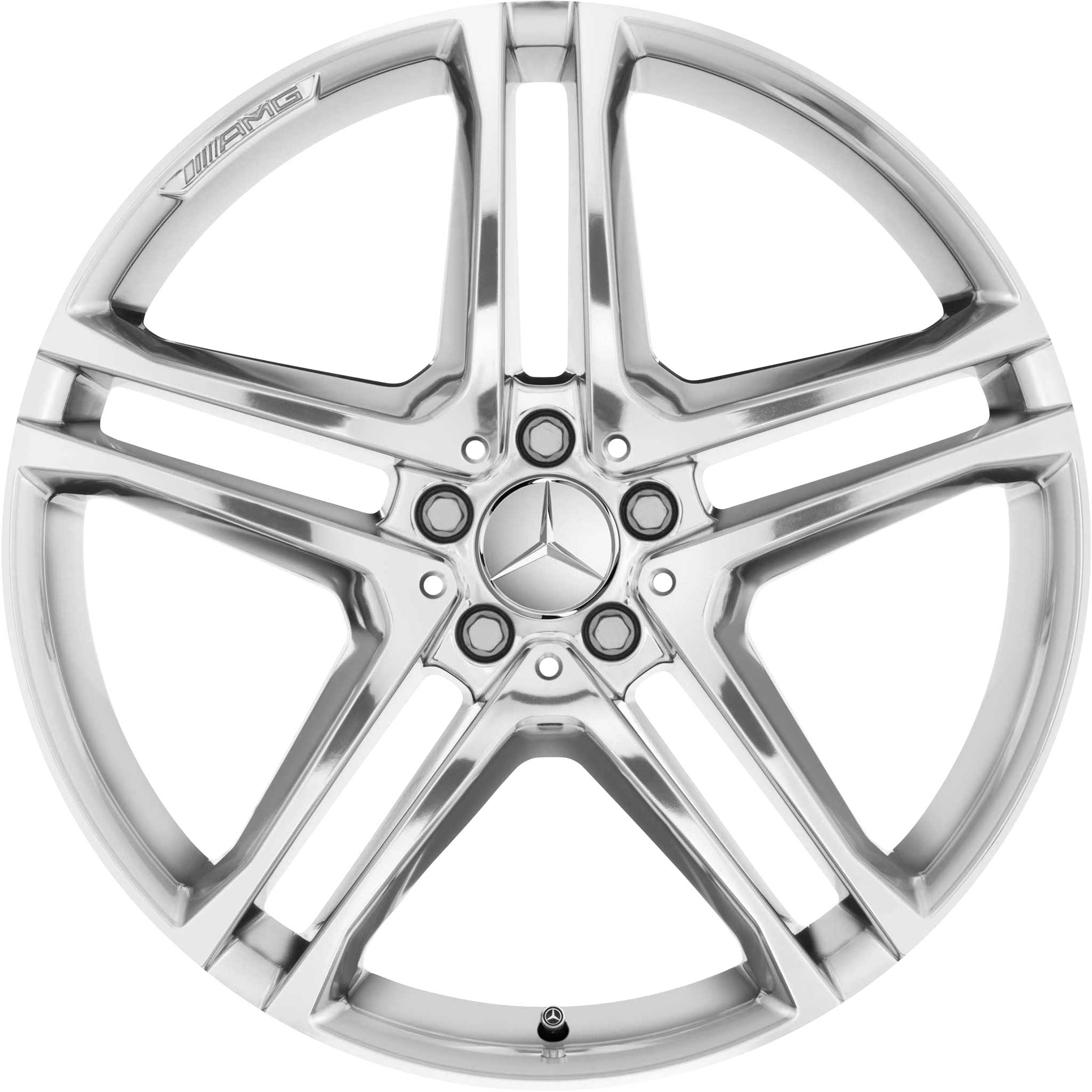 AMG 5 Twin Spoke [166-21] Clear Lacquer with High Sheen Alloy Wheel Product Image #1