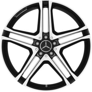 AMG 5 Twin Spoke [166-21] Gloss Black with High Sheen Alloy Wheel - Sizes 21in