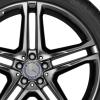 AMG 5 Twin Spoke [166-21] Titanium Black Wheel Img 2