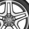 AMG 5 Twin Spoke [166-21] Himalaya Grey with High Sheen Wheel Img 2