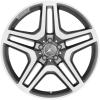 AMG 5 Twin Spoke [166-21] Himalaya Grey with High Sheen Wheel Img 1
