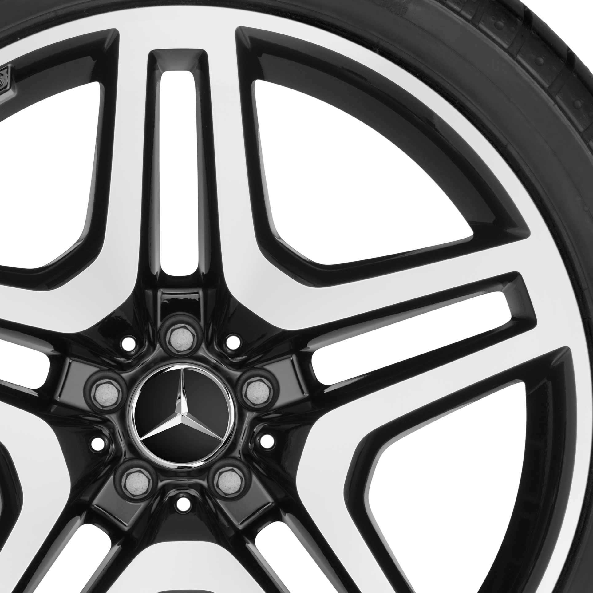 AMG 5 Twin Spoke [166-21] Gloss Black with High Sheen Alloy Wheel Product Image #2