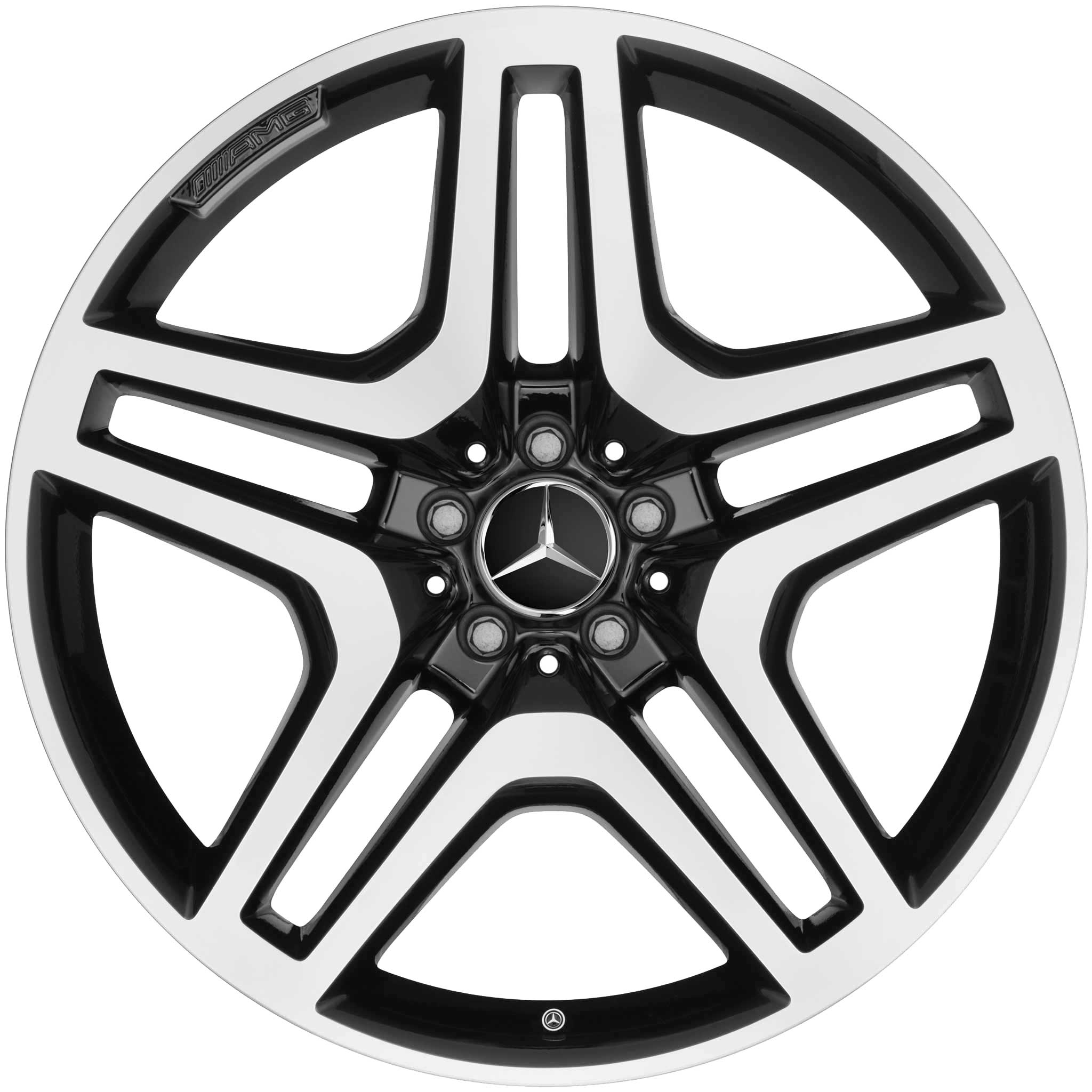 AMG 5 Twin Spoke [166-21] Gloss Black with High Sheen Alloy Wheel Product Image #1