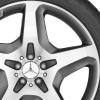 AMG 5 Spoke [166-21] Himalaya Grey with High Sheen Wheel Img 2