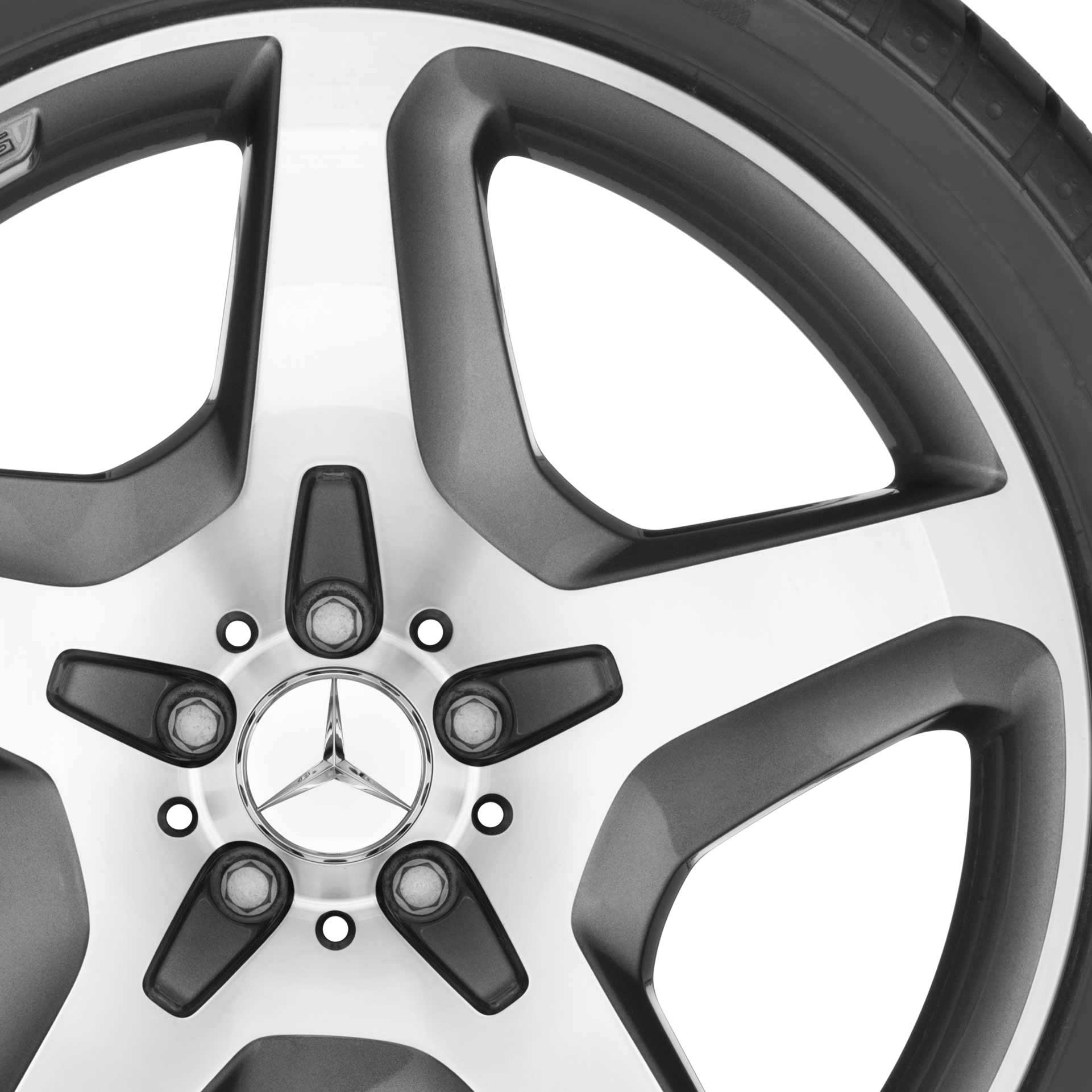 AMG 5 Spoke [166-21] Himalaya Grey with High Sheen Alloy Wheel Product Image #2