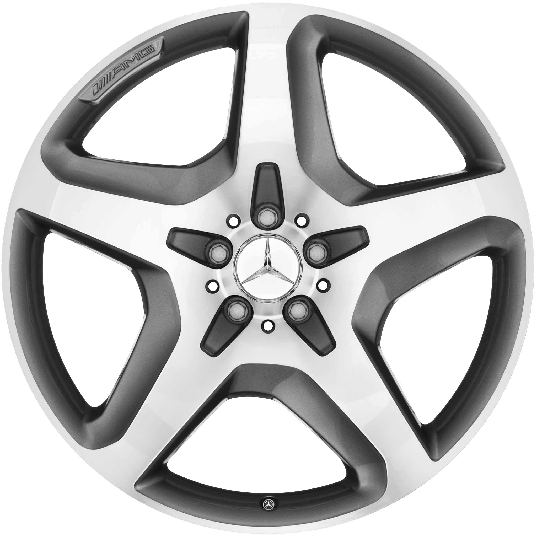 AMG 5 Spoke [166-21] Himalaya Grey with High Sheen Alloy Wheel Product Image #1
