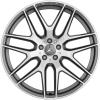 AMG Cross Spoke [166-21] Himalaya Grey with High Sheen Wheel Img 1