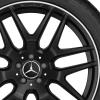 AMG Cross Spoke [166-21] Matt Black with High Sheen Rim Edge Wheel Img 2