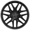 AMG Cross Spoke [166-21] Matt Black with High Sheen Rim Edge Wheel Img 1