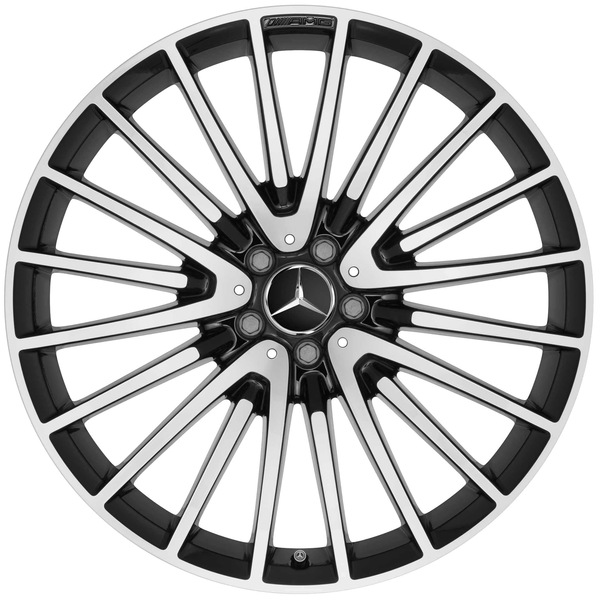 AMG Multispoke [166-22] Gloss Black with High Sheen Alloy Wheel Product Image #1