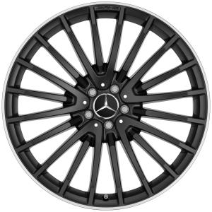 AMG Multispoke [166-22] Matt Black with High Sheen Rim Edge Alloy Wheel - Sizes 22in