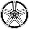 AMG 5 Twin Spoke [166-21] Gloss Black with High Sheen Wheel Img 1
