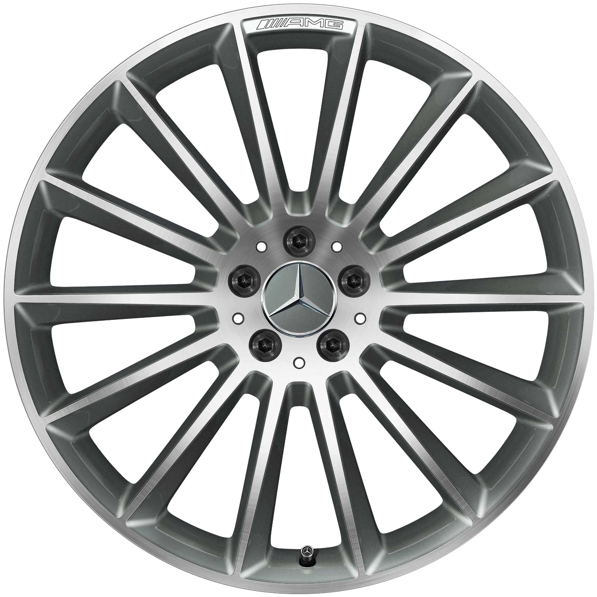 AMG Multispoke [167-21] Himalaya Grey with High Sheen Alloy Wheel Product Image #1