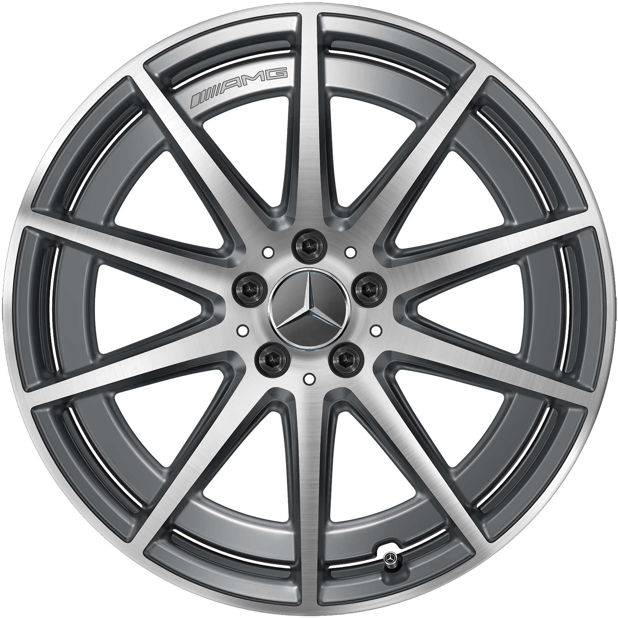 AMG 10 Spoke [167-20] Tantalite Grey with High Sheen Alloy Wheel Product Image #1