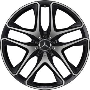 AMG 5 Double Spoke [167-21] Matt Black with High Sheen Alloy Wheel - Sizes 21in