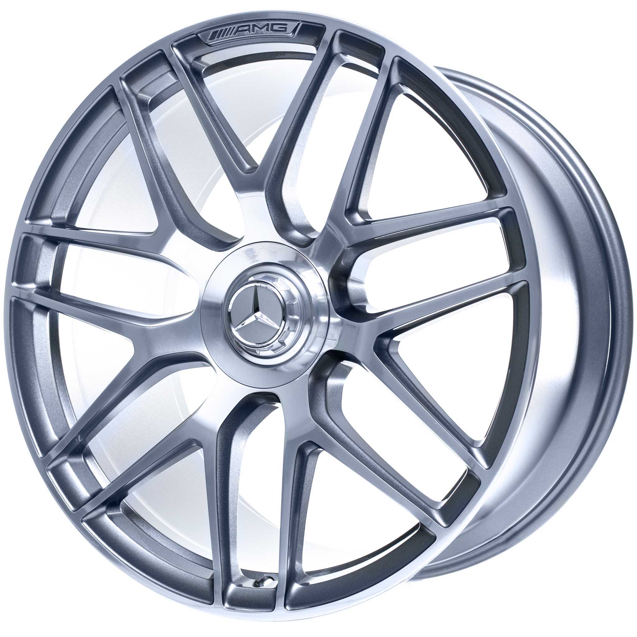 AMG Cross Spoke [167-22] Himalaya Grey with High Sheen (Forged) Alloy Wheel Product Image #2