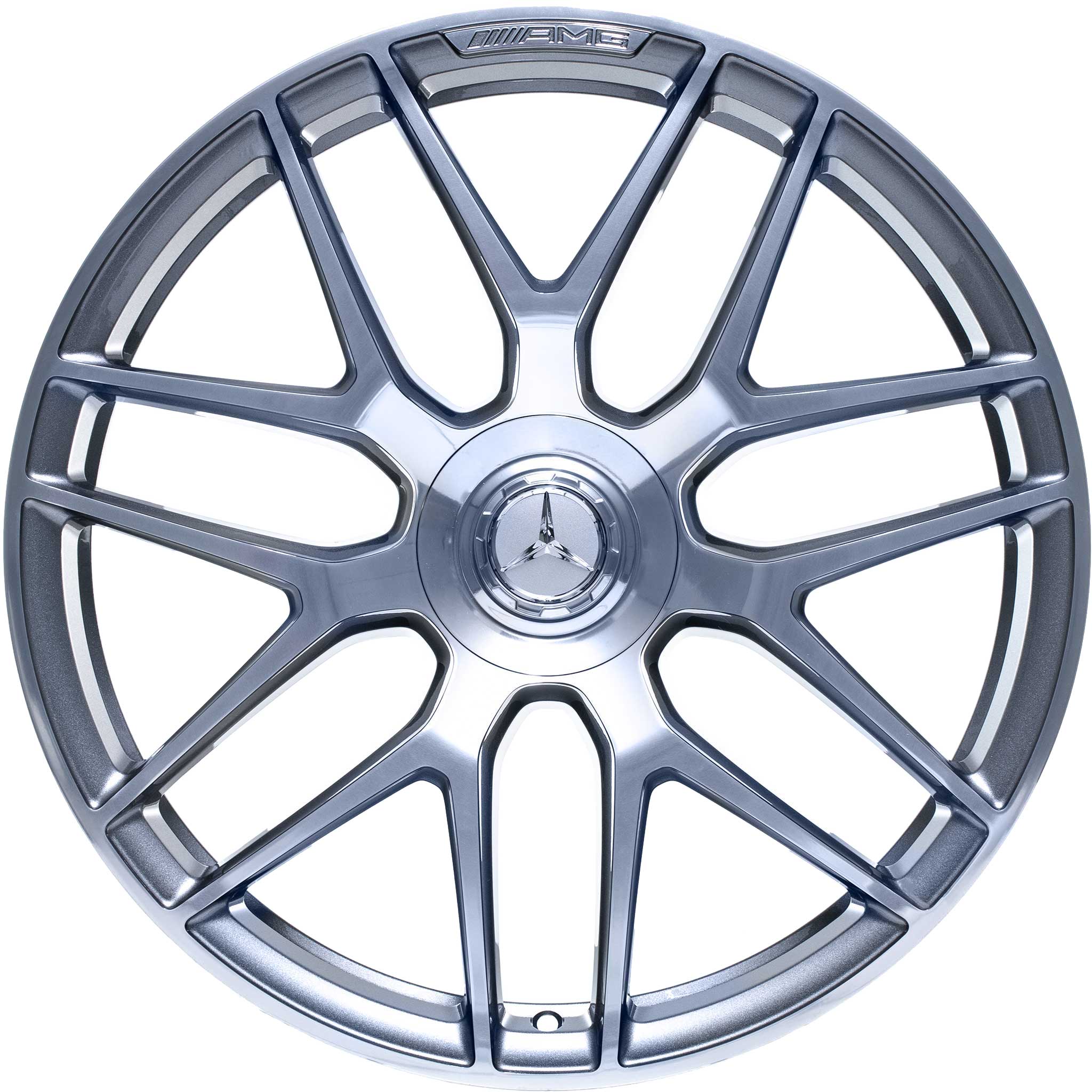 AMG Cross Spoke [167-22] Himalaya Grey with High Sheen (Forged) Alloy Wheel Product Image #1