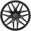 AMG Cross Spoke [167-22] Matt Black with High Sheen Rim Edge (Forged) Wheel Img 1