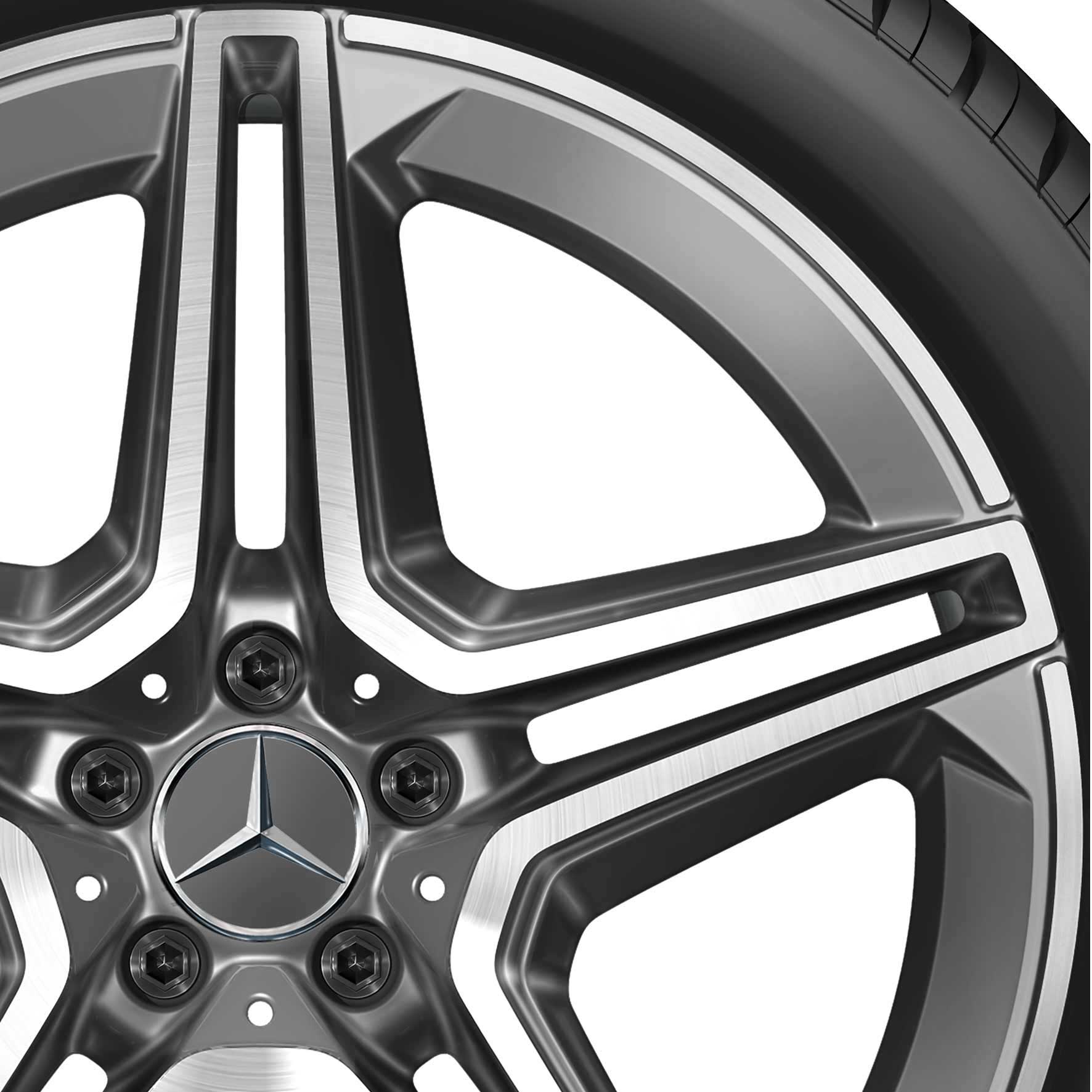 AMG 5 Double Spoke [167-21] Tantalite Grey with High Sheen Alloy Wheel Product Image #2