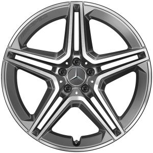 AMG 5 Double Spoke [167-21] Tantalite Grey with High Sheen Alloy Wheel for Mercedes GLS-Class X167 - Sizes 21in