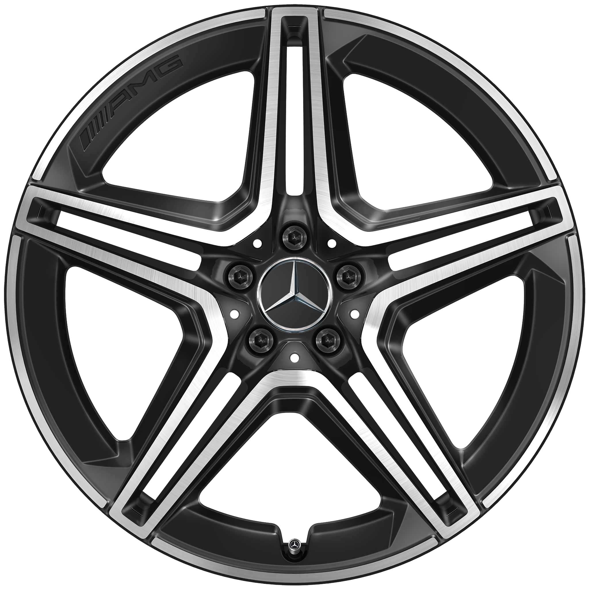 AMG 5 Double Spoke [167-21] Gloss Back with High Sheen Alloy Wheel Product Image #1