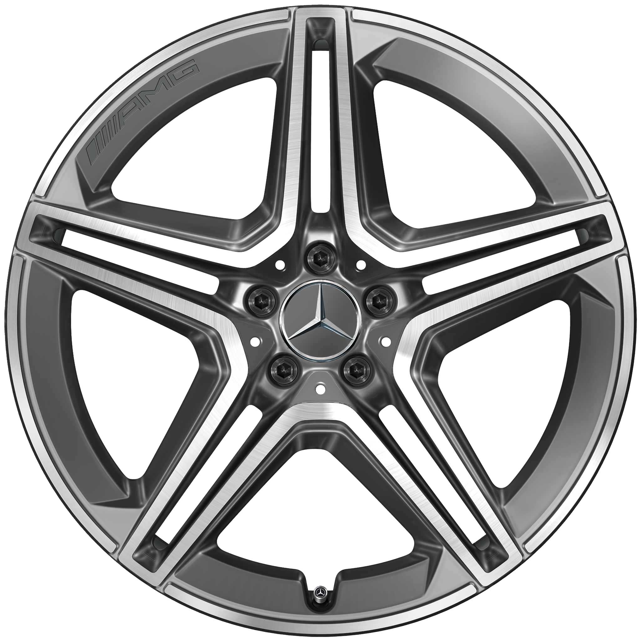 AMG 5 Double Spoke [167-21] Tantalite Grey with High Sheen Alloy Wheel Product Image #1